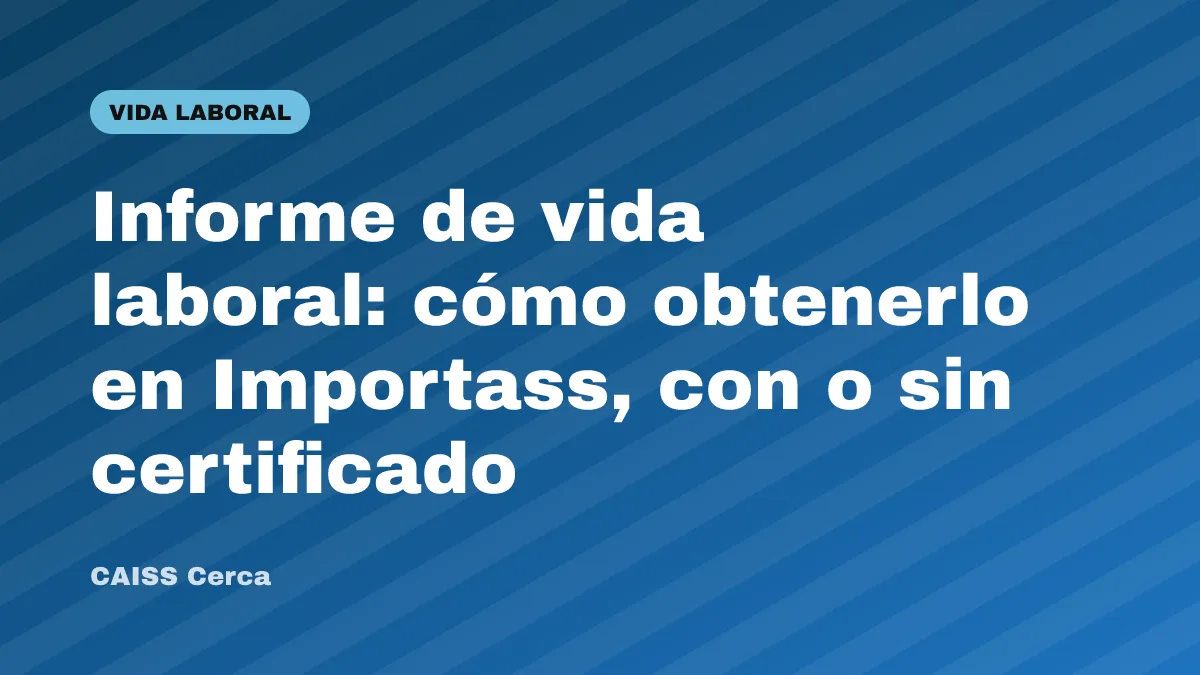 Informe de vida laboral: cómo obtenerlo en Importass, con o sin certificado